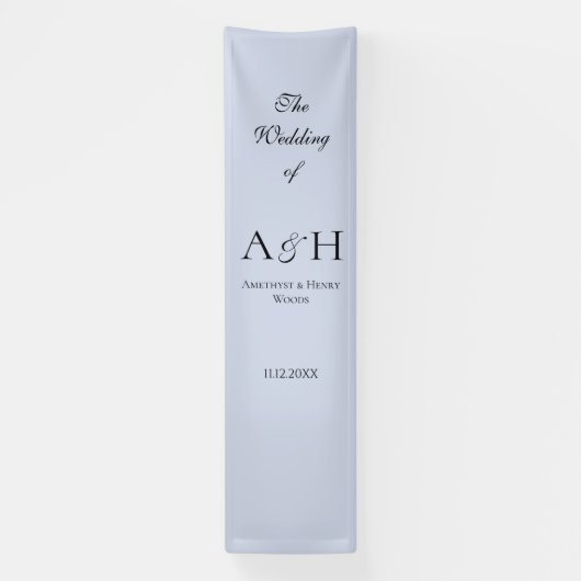 Banderoles Pretty Fabric Wedding Welcome Banner - Lavender (Verticale)