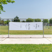 Banderoles Pretty Fabric Wedding Welcome Banner - Lavender (Insitu)