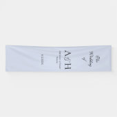 Banderoles Pretty Fabric Wedding Welcome Banner - Lavender (Horizontal)