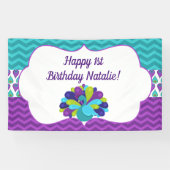 Banderoles Pretty Peacock (Horizontal)