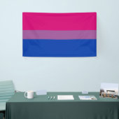 Banderoles Pride bisexuelle (Bi Drapeau) (Salon professionnel)