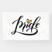 Banderoles Pride Script Heart (Horizontal)