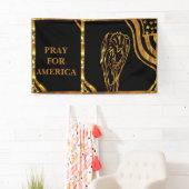 BANDEROLES PRIER POUR L'AMÉRIQUE (En situation)