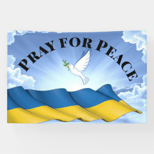Banderoles Priez pour la paix en Ukraine