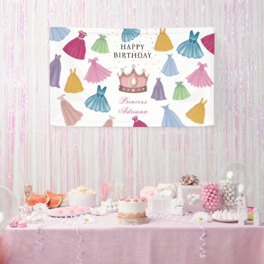 Banderoles Princess Dresses Fairytale Petite Fille Anniversai (Fête)