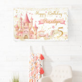 Banderoles Princess Happy Birthday Banner (En situation)