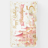 Banderoles Princess Happy Birthday Banner (Vertical)
