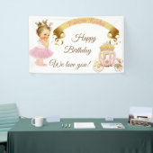 Banderoles Princesse Baby Girl Carriage Or rose (Salon professionnel)