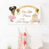 Banderoles Princesse Baby Girl Carriage Or rose (En situation)