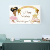 Banderoles Princesse Baby Girl Carriage Or rose (Salon professionnel)