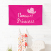 Banderoles Princesse Banner de cow-girl (En situation)