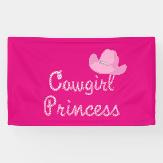 Banderoles Princesse Banner de cow-girl (Horizontal)