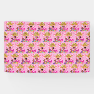 Banderoles Princesse en rose