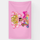 Banderoles Princesse en rose (Vertical)