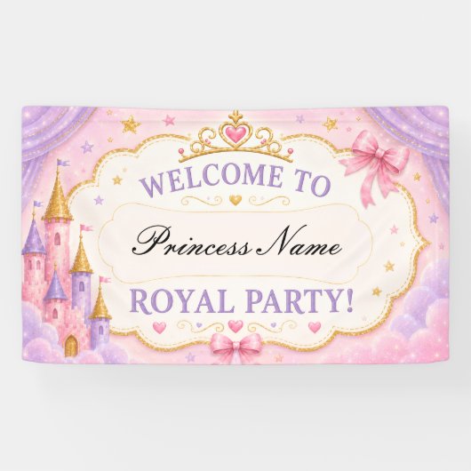 Banderoles Princesse Lavande Rose (Horizontal)