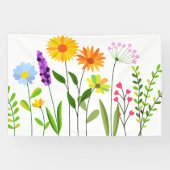 Banderoles Printemps Été Fleurs sauvages (Horizontal)
