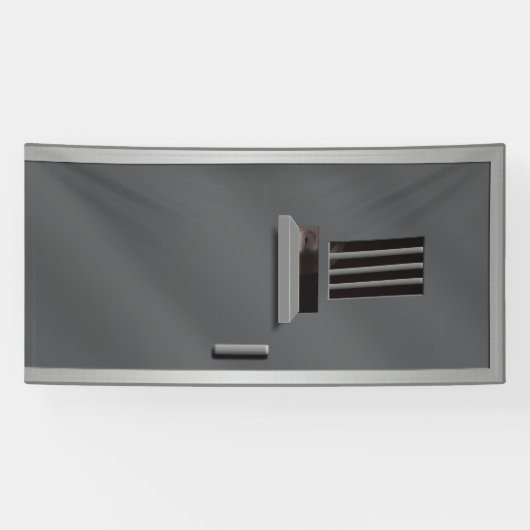 Banderoles Prison Asylum Cellule Porte Peeking détenu Hallowe (Horizontal)