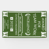 Banderoles Prix de travail de l'équipe d'entreprise (Horizontal)