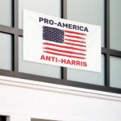 Banderoles Pro America Anti Harris Customisé (Bâtiment extérieur)