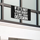 Banderoles Pro Choice Pas Votre Corps Pas Votre Décision (Bâtiment extérieur)