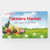 Banderoles produits de marché fermier aquarelle produits ferm (Horizontal)