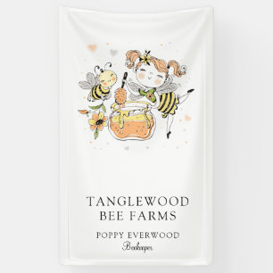 Banderoles Produits de miel de rucher d'abeille à miel mignon