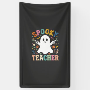 Banderoles Prof Enseignant Fantôme Mignon Halloween Design_1