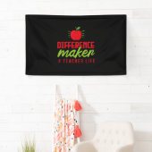 Banderoles Professeur Art Différence Maker Vie de l'enseignan (En situation)