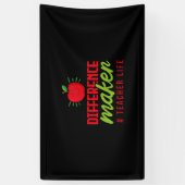 Banderoles Professeur Art Différence Maker Vie de l'enseignan (Vertical)