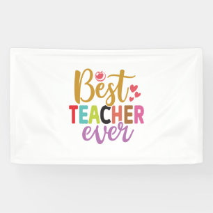 Banderoles Professeur Cadeaux Meilleur enseignant jamais
