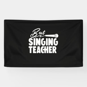 Banderoles Professeur Cadeaux Meilleur professeur de chant