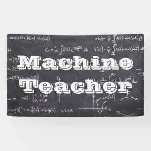 Banderoles Professeur de machine