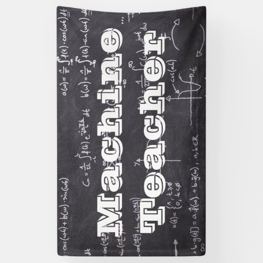 Banderoles Professeur de machine (Vertical)