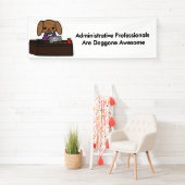 Banderoles Professionnels administratifs Doggone Awesome Chie (En situation)