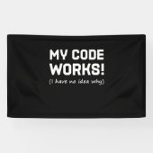 Banderoles Programmeur Mon code fonctionne (Horizontal)