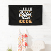 Banderoles Programmeur Transformez Le Café En Code (En situation)