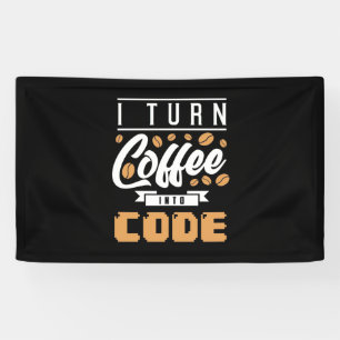 Banderoles Programmeur Transformez Le Café En Code