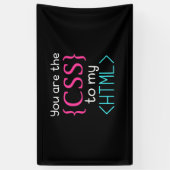 Banderoles Programmeur Vous Êtes Css À Mon Html (Vertical)