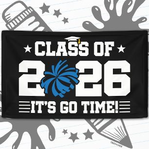Banderoles Promotion 2026 Blue Cheer Graduation C'est Parti