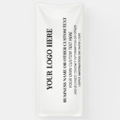 Banderoles Promotion du logo de l'entreprise professionnelle (Vertical)