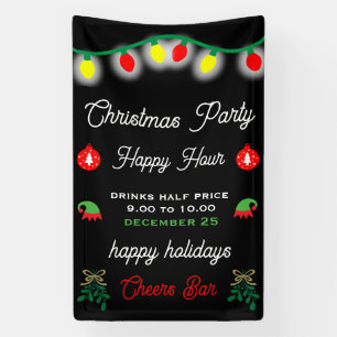 Banderoles Promotion Happy Hour Fête de Noël