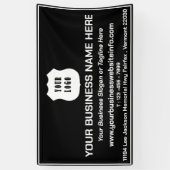 Banderoles Promotion publicitaire du logo de l'entreprise per (Vertical)