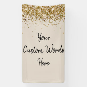 Banderoles Prop de fête d'anniversaire personnalisé en kaki s