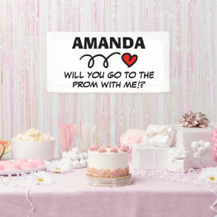 Banderoles Proposition de Hoco prom personnalisée demande coe