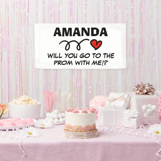 Banderoles Proposition de Hoco prom personnalisée demande coe (Fête)