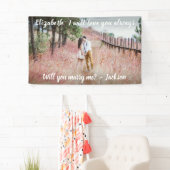 Banderoles Proposition de mariage Marier ma photo et un scrip (En situation)