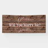 Banderoles Proposition Rustique Brown Patiné Faux Wood (Horizontal)