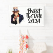 Banderoles Protéger Le Vote 2024 (En situation)