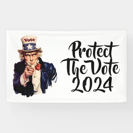 Banderoles Protéger Le Vote 2024 (Horizontal)