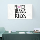 BANDEROLES PROTÉGER LES ENFANTS TRANS (Salon professionnel)